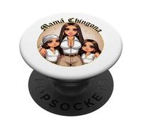 La Mama Mas Chula Cabrona Chingona Curvy Spanish Latina Mom PopSockets PopGrip Adhésif