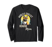 La Maman la Plus Cool du Monde Frenchie Mom Funny French Bulldog Mama Manche Longue