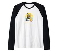 La Maman la Plus Cool du Monde Frenchie Mom Funny French Bulldog Mama Manche Raglan