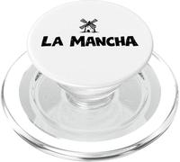 La Mancha Moulin à Vent Espagnol Don Quichotte Imprimé Noir PopSockets PopGrip pour MagSafe