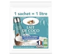 LA MANDORLE - Lait de Coco en poudre - 1 Sachet de 80gr = 1L