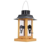 La mangeoire à Oiseaux légers Solaire est Facile à remplir et a Une Longue durée de Vie décorative extérieure gaspilleur d'oiseaux Suspendus