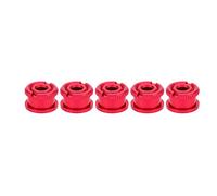 La manivelle boulonne Les boulons et Les écrous Simples de Plateau de pédalier en Alliage d'aluminium pour Le vélo extérieur de Route de Montagne(Rouge)