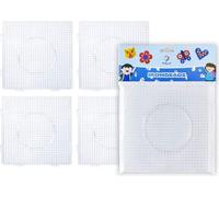 La Manuli 4 plaques de perles à repasser TRANSPARENTES carrées PLAQUES à assembler avec des plaques à crayons