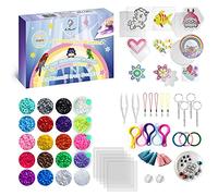 La Manuli "ensemble de Grandes Licornes" - Perles à Repasser Neon, Normales & Phosphorescentes - Kit Débutant avec Modèles, Pinces, Papier Parcheminé & Pendentifs - Cadeau Garçon & Fille