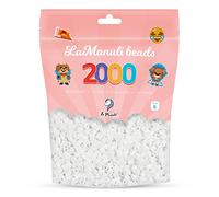 La Manuli Perles à Repasser 2000 Pièces 5mm - Kit Loisirs Créatifs - Sac Refermable - DIY pour Enfants et Adultes