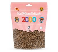 La Manuli Perles à Repasser 2000 Pièces 5mm - Kit Loisirs Créatifs - Sac Refermable - DIY pour Enfants et Adultes