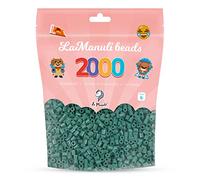 La Manuli Perles à Repasser 2000 Pièces 5mm - Kit Loisirs Créatifs - Sac Refermable - DIY pour Enfants et Adultes
