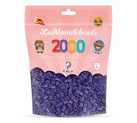 La Manuli Perles à Repasser 2000 Pièces 5mm - Kit Loisirs Créatifs - Sac Refermable - DIY pour Enfants et Adultes