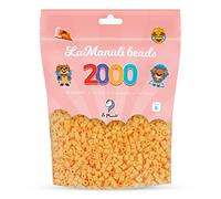 La Manuli Perles à Repasser 2000 Pièces 5mm - Kit Loisirs Créatifs - Sac Refermable - DIY pour Enfants et Adultes