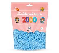 La Manuli Perles à Repasser 2000 Pièces 5mm - Kit Loisirs Créatifs - Sac Refermable - DIY pour Enfants et Adultes