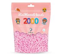 La Manuli Perles à Repasser 2000 Pièces 5mm - Kit Loisirs Créatifs - Sac Refermable - DIY pour Enfants et Adultes