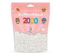 La Manuli Perles à Repasser 2000 Pièces 5mm - Kit Loisirs Créatifs - Sac Refermable - DIY pour Enfants et Adultes