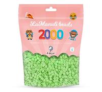 La Manuli Perles à Repasser 2000 Pièces 5mm - Kit Loisirs Créatifs - Sac Refermable - DIY pour Enfants et Adultes