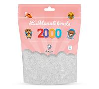La Manuli Perles à Repasser 2000 Pièces 5mm - Kit Loisirs Créatifs - Sac Refermable - DIY pour Enfants et Adultes