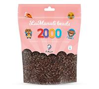 La Manuli Perles à Repasser 2000 Pièces 5mm - Kit Loisirs Créatifs - Sac Refermable - DIY pour Enfants et Adultes