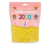 La Manuli Perles à Repasser 2000 Pièces 5mm - Kit Loisirs Créatifs - Sac Refermable - DIY pour Enfants et Adultes