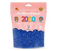 La Manuli Perles à Repasser 2000 Pièces 5mm - Kit Loisirs Créatifs - Sac Refermable - DIY pour Enfants et Adultes