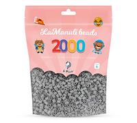 La Manuli Perles à Repasser 2000 Pièces 5mm - Kit Loisirs Créatifs - Sac Refermable - DIY pour Enfants et Adultes