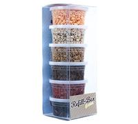 La Manuli Perles à Repasser Brun 3000 Pièces 5mm Fusible Perles pour les Enfants, Accessoires pour la Fabrication de Bijoux DIY