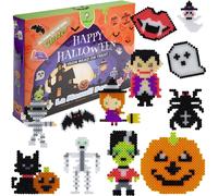 La Manuli Perles à Repasser Halloween Set 6000 pièces 5mm Fusible Perles Bricolage Enfant, avec Plaques de Perles à Repasser et Accessoires pour la Fabrication de Bijoux, Enfants DIY