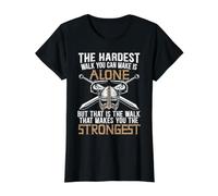 La Marche la Plus Difficile Que Vous puissiez Faire est de Faire Seul Vikings germaniques T-Shirt Graphique avec Valeur
