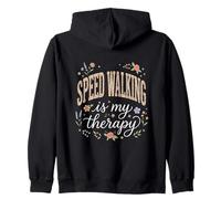 La Marche Rapide est ma thérapie Floral Boho Sweat à Capuche