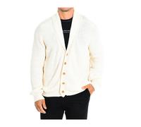 La Martina - Cardigan en maille à manches longues - Homme - Pulls - Beige - Taille: L