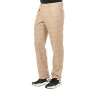 La Martina - Checked Straight Pantalons - Homme - Pantalons - Beige - Taille: W38