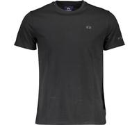 La Martina chemise à manches courtes col rond logo brodé noir : Taille - XL Taille : XL