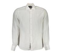 La Martina - Chemise Homme en Lin Blanc Style Élégant - Homme - Chemises - Blanc - Taille: L