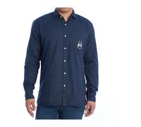 La Martina - Chemise Classique à Manches Longues - Homme - Chemises - Bleu - Taille: XL