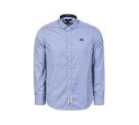 La Martina Chemise 'MBC013' bleu clair / blanc, Taille S