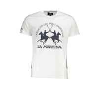 La Martina, Homme, Tops, Blanc, Taille: L T-shirt Homme en Coton Blanc
