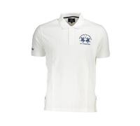 La Martina, Homme, Tops, Blanc, Taille: M Polo Homme en Coton Blanc