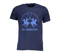 La Martina - T-shirt à Manches Courtes - Homme - Tops - Bleu - Taille: M