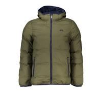 La Martina, Homme, Vestes, Vert, Taille: M Veste à Capuche Verte avec Broderie