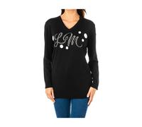 La Martina - Maille V - Femme - Pulls - Noir - Taille: 42 FR