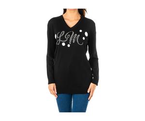 La Martina - Maille V - Femme - Pulls - Noir - Taille: 42 FR