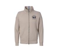 La Martina MCF300 Sweatjacke Homme Zip Hoodie Beige Regular Coton