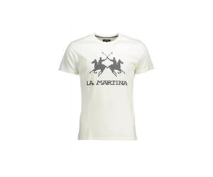 La Martina - Moreno T-shirt - Homme - Tops - Blanc - Taille: 2XL