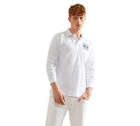 La Martina - Polo Homme Coupe Classique, Blanc Optique, Man, M