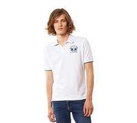 La Martina - Polo Homme Coupe Classique, Blanc Optique, Man, M