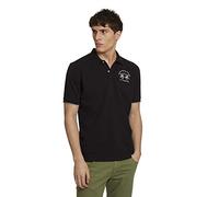 La Martina - Polo Homme Coupe Classique, Noir, Man, M