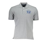 La Martina - Polo Manches Courtes - Homme - Tops - Gris - Taille: S
