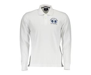 La Martina - Polo Manches Longues Blanc Homme - Homme - Tops - Blanc - Taille: XL
