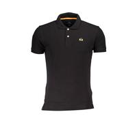 La Martina, Homme, Tops, Noir, Taille: L Polo Slim Fit avec Détail Contrasté