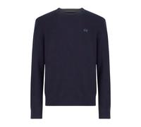 La Martina - Pull à col rond en laine Cas - Homme - Pulls - Bleu - Taille: XL