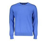La Martina - Pull Bleu à Manches Longues avec Logo Brodé - Homme - Pulls - Bleu - Taille: S