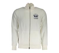 La Martina - Pull en Coton Blanc avec Broderie - Homme - Sweatshirts et sweats à capuche - Blanc - Taille: 2XL